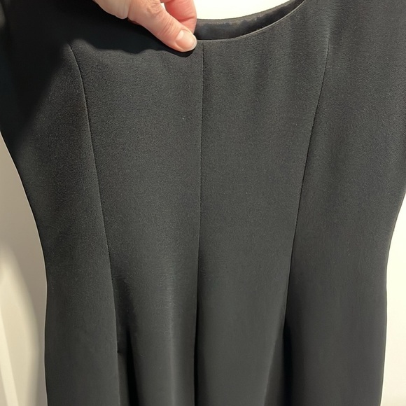 Andrea Polizzi for Rex Lester Black Column Gown With Rhinestone Zipper Sides - Picture 9 of 11